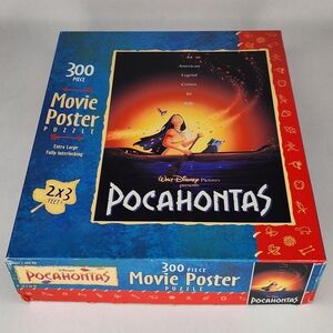 Vintage Disney Pocahontas Movie Poster 300 Piece Floor Puzzle